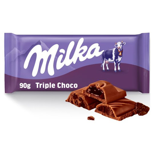 CHOCOLATE MILKA TRIPLE CHOCOLATE 90 GR