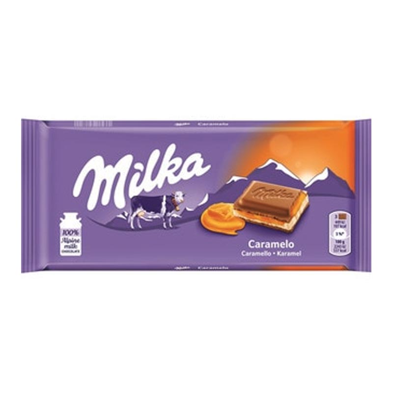 CHOCOLATE MILKA CARAMEL 100 GR