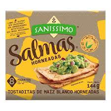 GALLETAS DE MAIZ HORNEADAS SALMAS SANISSIMO 144 GR