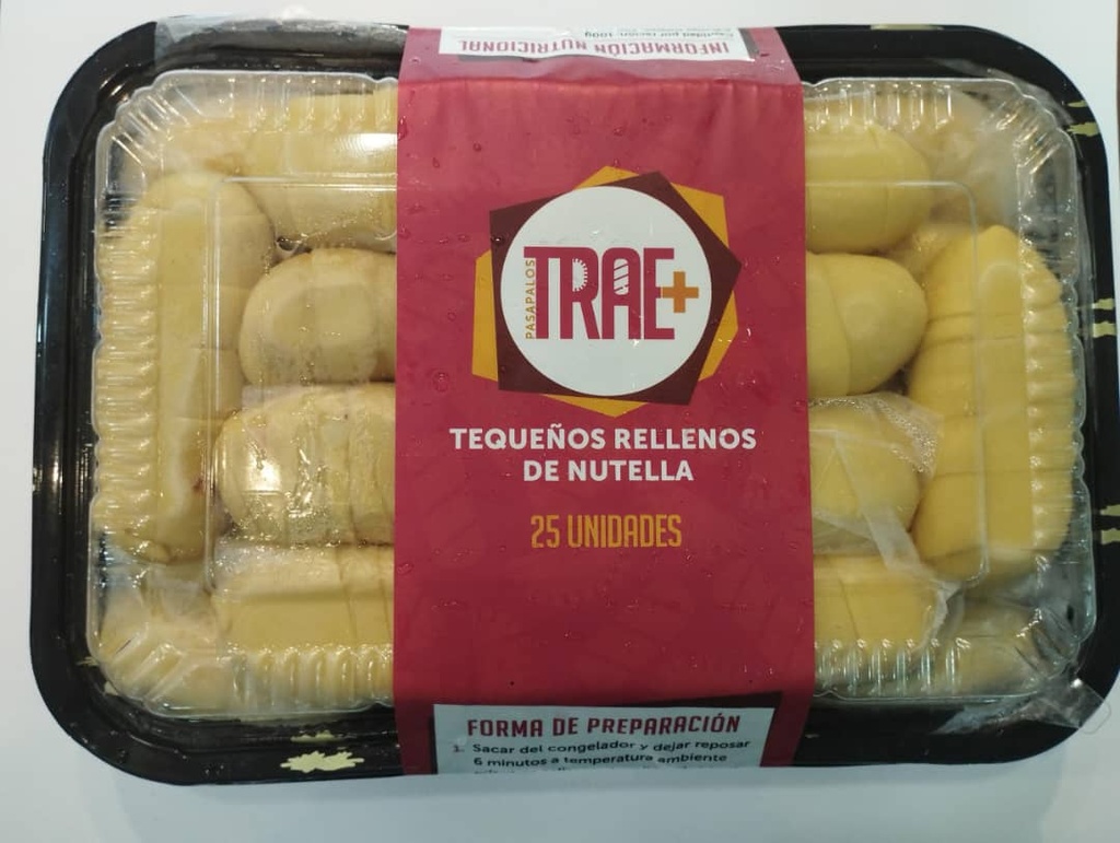 TEQUEÑOS TRAE+ BANDEJA NUTELLA (25 UNID)