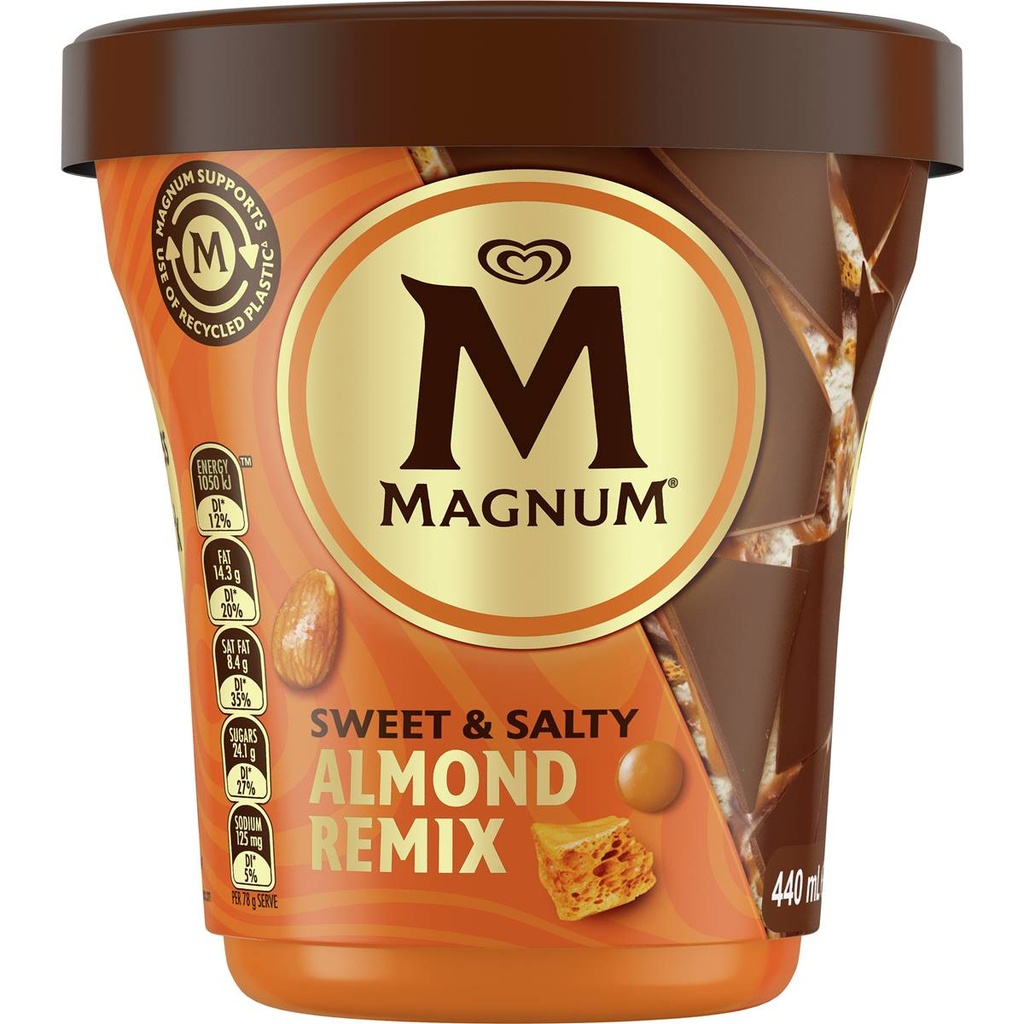 HELADO MAGNUM SWEET & SALTY ALMOND REMIX 440 ML
