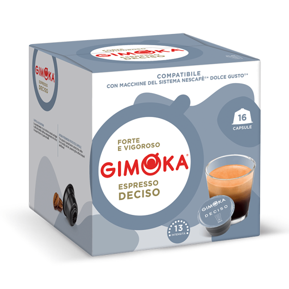 CAPSULAS DE CAFE GIMOKA ESPRESSO DECISO 16 CAPS