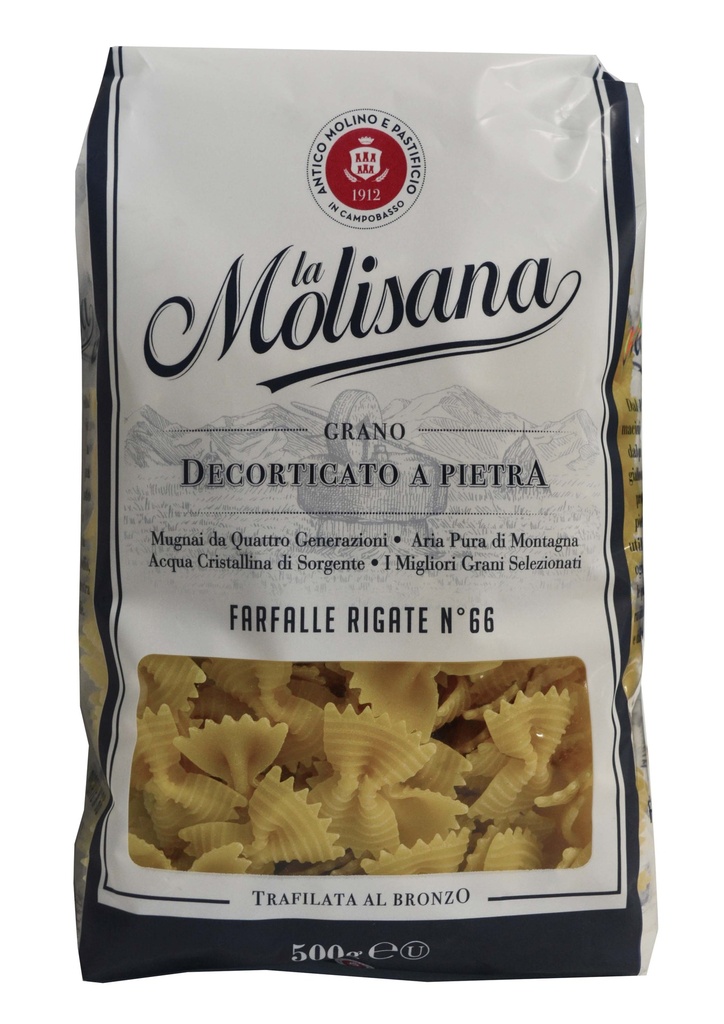 FARFALLE RIGATE LA MOLISANA N66 500 GR