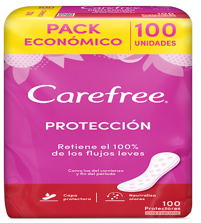 PROTECTORES DIARIOS CAREFREE CON PERFUME 100 UN