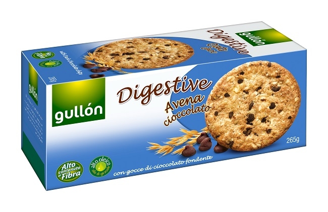 GALLETA GULLON DIGESTIVE AVENA Y CHOCOLATE 265 GR