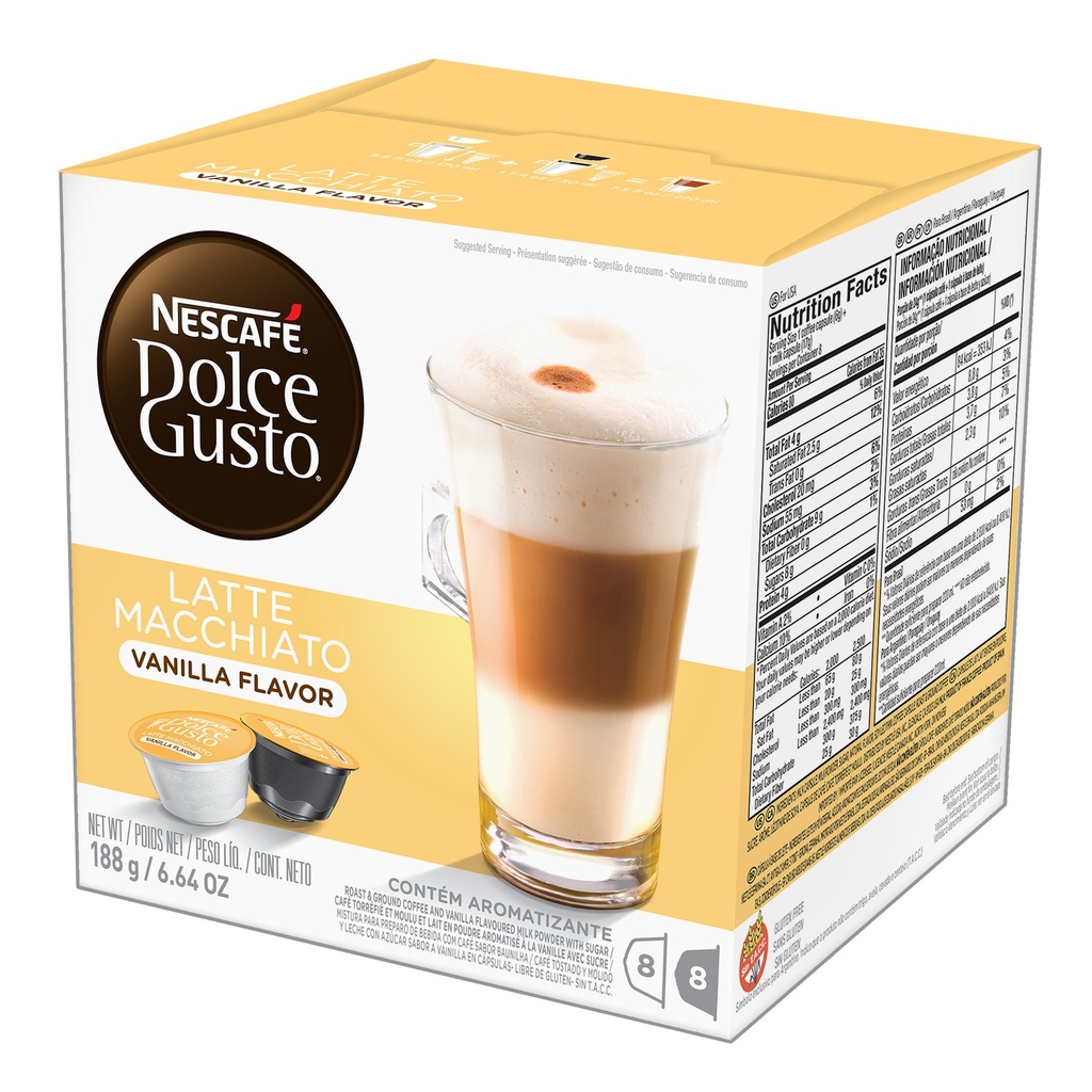 CAPSULAS DE CAFE DOLCE GUSTO VAINILLA 10 CAPS