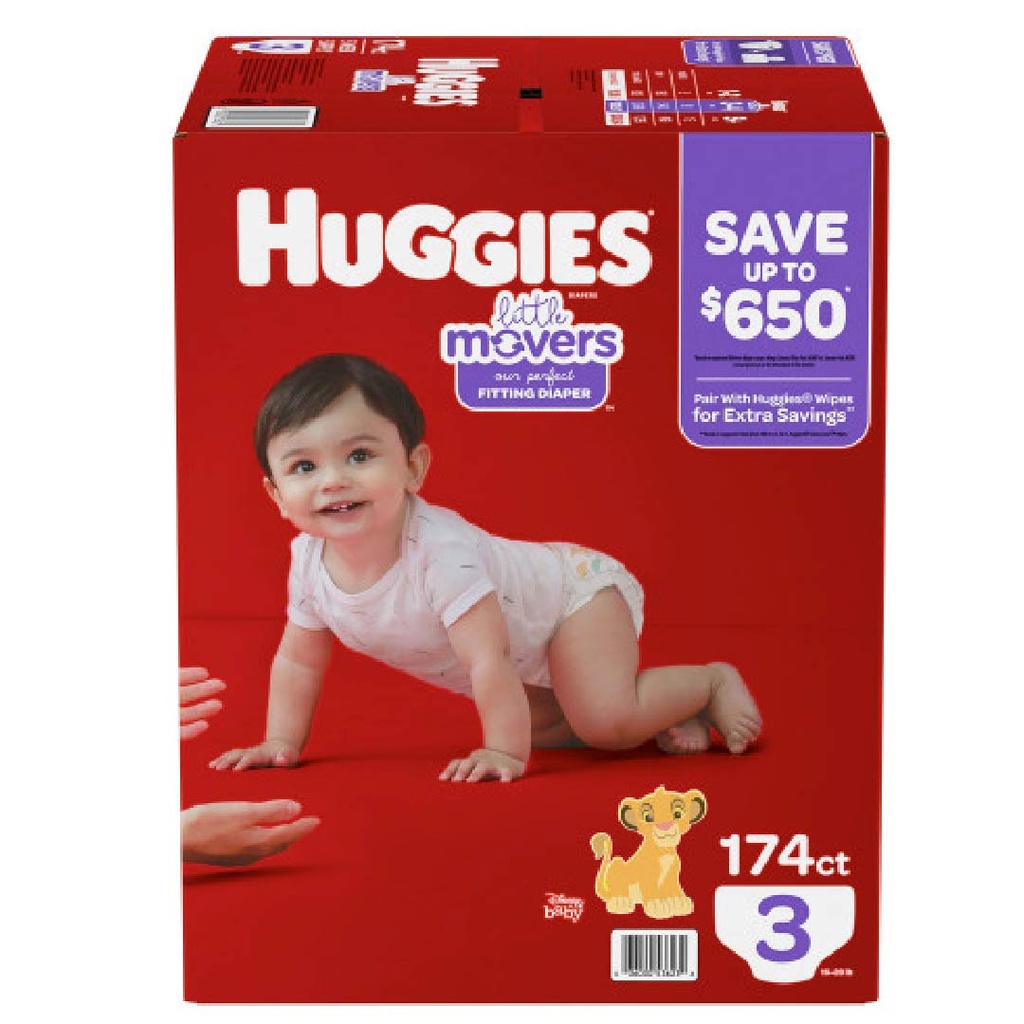 PAÑALES HUGGIES #4 174 CT