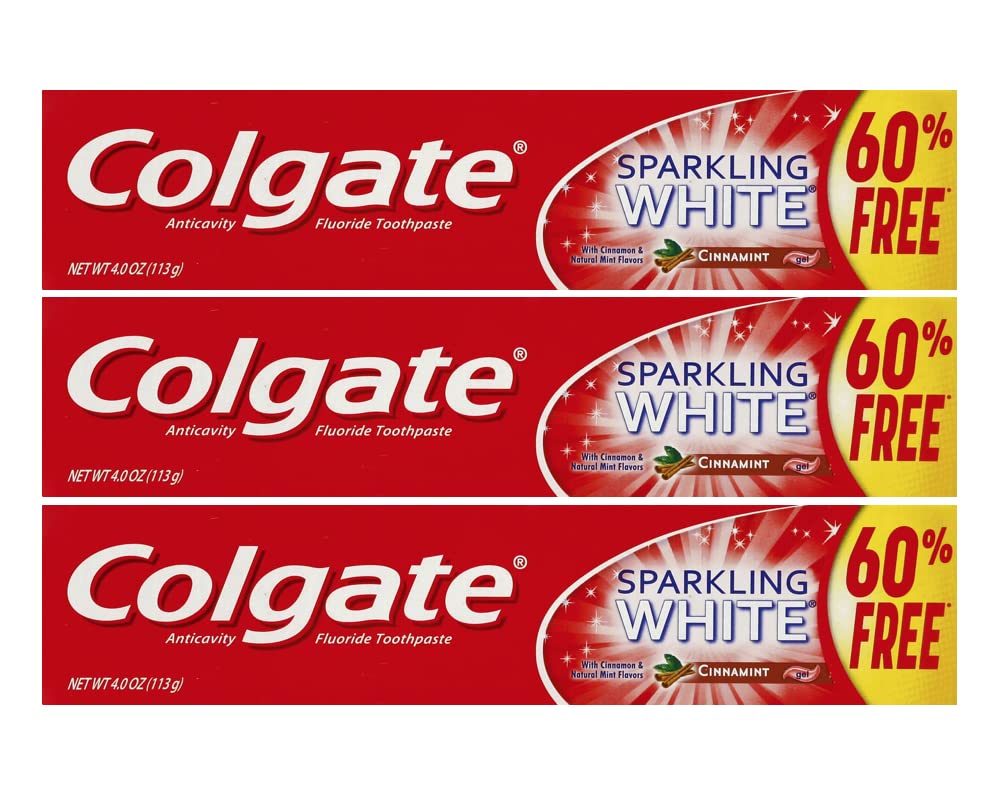 CREMA DENTAL COLGATE SPARKLING WHITE CINNAMINT 113 GR