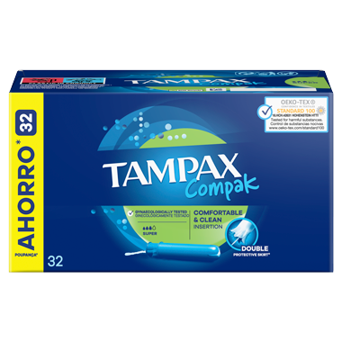 TAMPONES TAMPAX COMPAK SUPER 10 CT