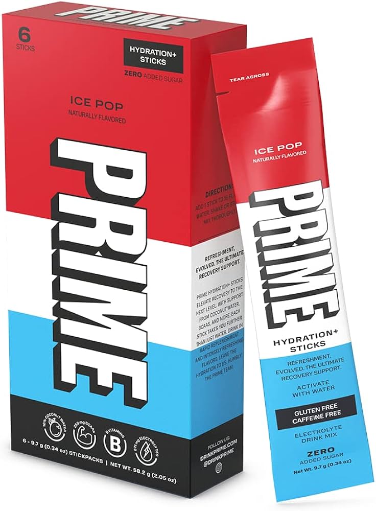 BEBIDA PRIME HYDRATION 6 STICKS ICE POP
