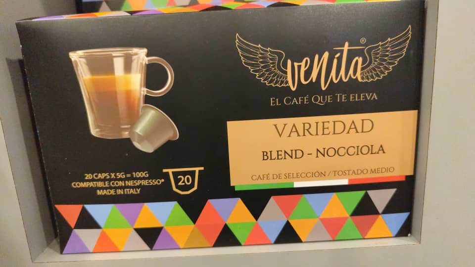 CAPSULAS DE CAFE VENITA BLEND - NOCCIOLA 20 CAPS 100 GR