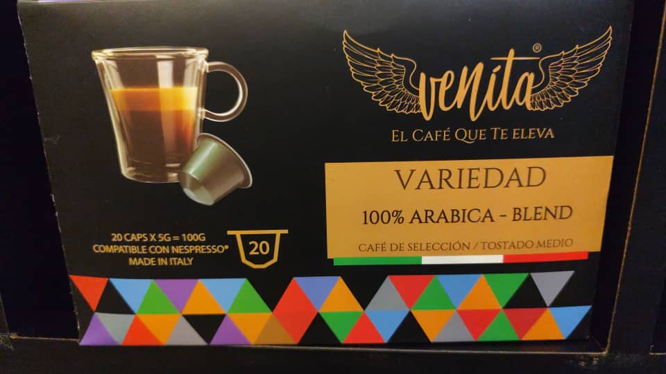 CAPSULAS DE CAFE VENITA 100% ARABICA - BLEND 20 CAPS 100 GR