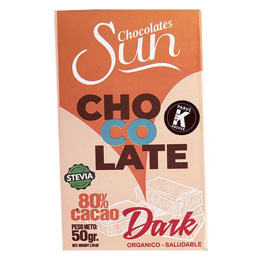 CHOCOLATE SUN DARK 80% CACAO 50 GR