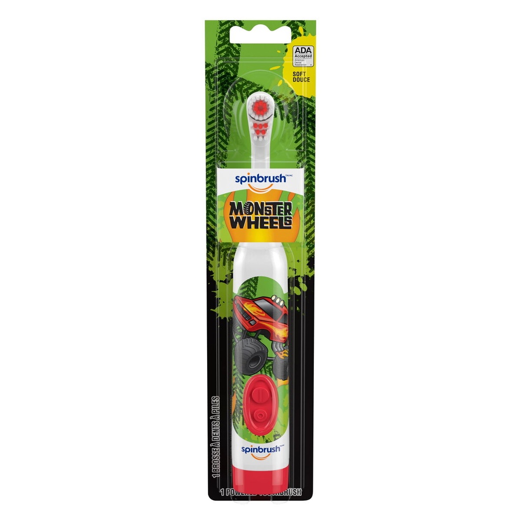 CEPILLO DENTAL SPINBRUSH ELECTRICO MONSTERS WHEELS