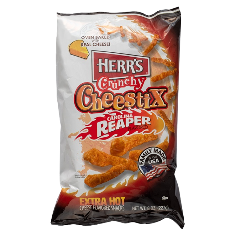 HERRS CRUNCHY CHEESTIX REAPER FLAVORED 227GR