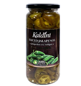 JALAPEÑOS KALDINI EN RODAJA 480 GR