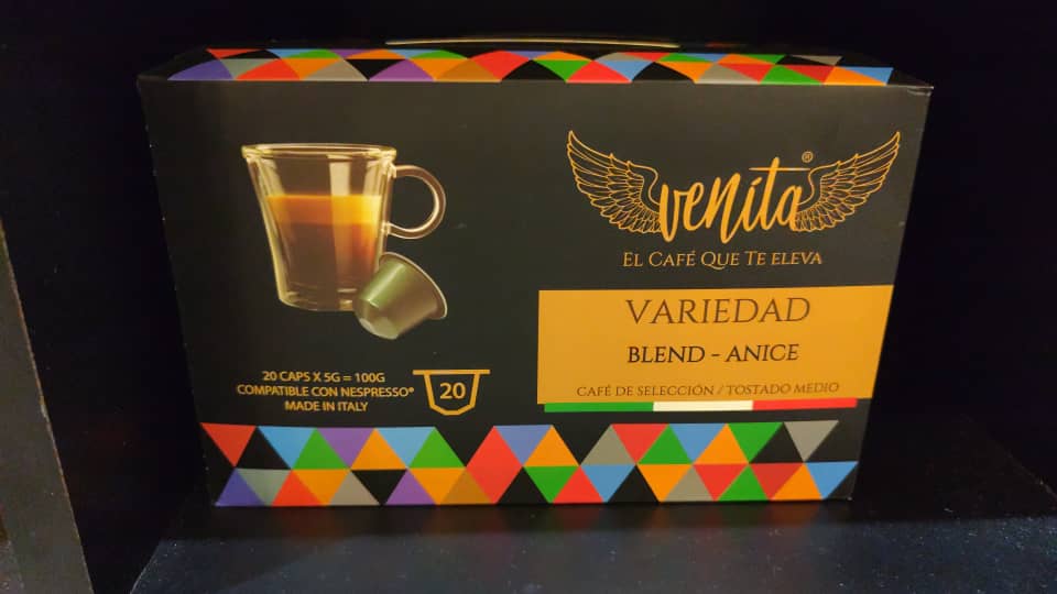 CAPSULAS DE CAFE VENITA BLEND - ANICE 20 CAPS 100 GR