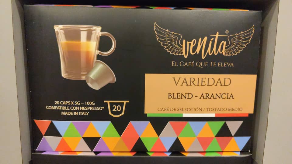 CAPSULAS DE CAFE VENITA BLEND - ARANCIA 20 CAPS 100 GR