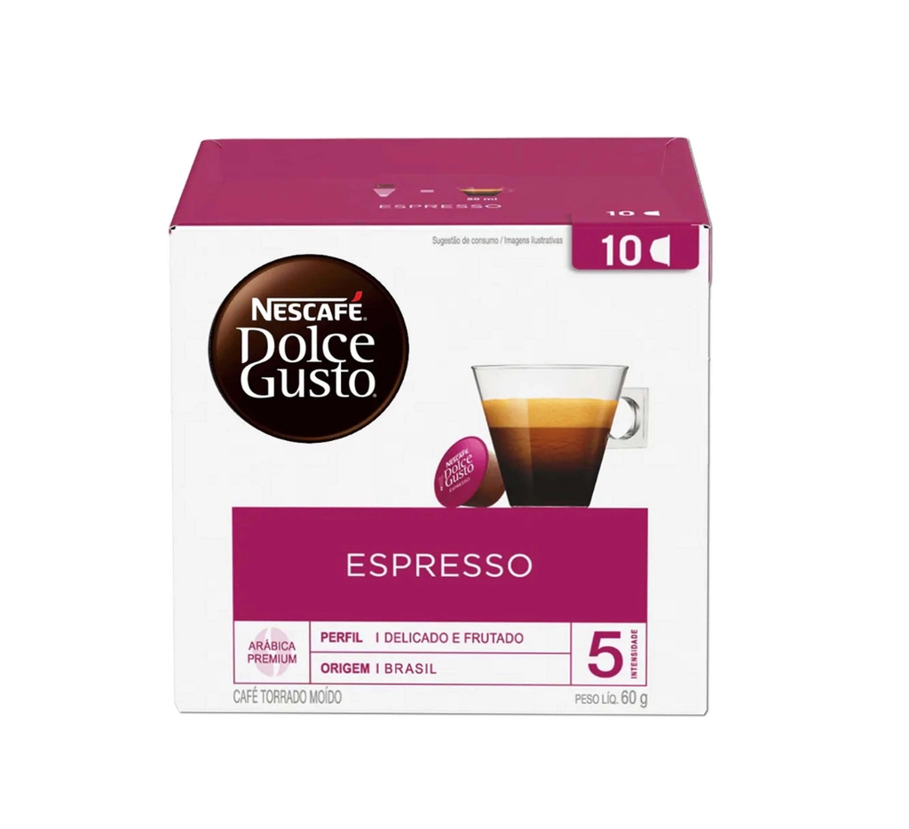 CAPSULAS DE CAFE DOLCE GUSTO ESPRESSO 10 CAPS