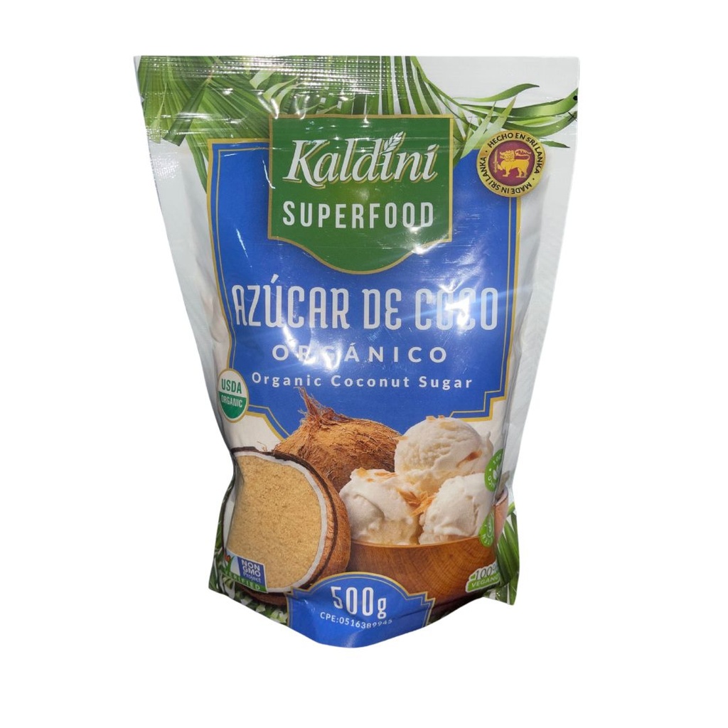 AZUCAR DE COCO ORGANICO KALDINI 500 GR