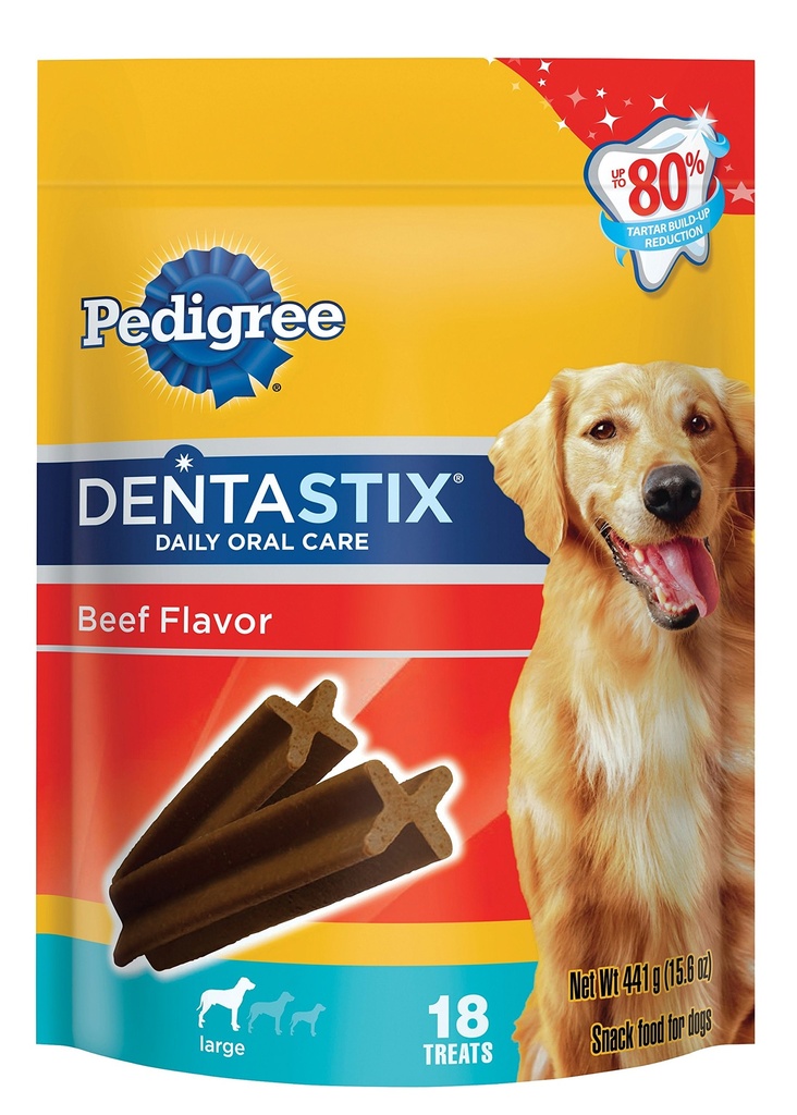 DENTASTIX PEDIGREE TRIPLE ACTION BEEF FLAVOR 441 GR
