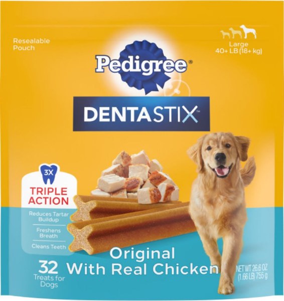 DENTASTIX PEDIGREE TRIPLE ACTION ORIGINAL WITH REAL CHICKEN 755 GR