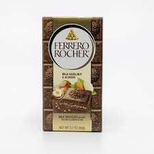 CHOCOLATE FERRERO ROCHER MILK HAZELNUT & ALMOND 90 GR