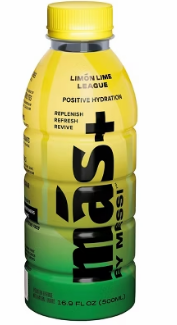 BEBIDA MAS + MESSI BERRY LIMON LIME LEAGUE 500 ML