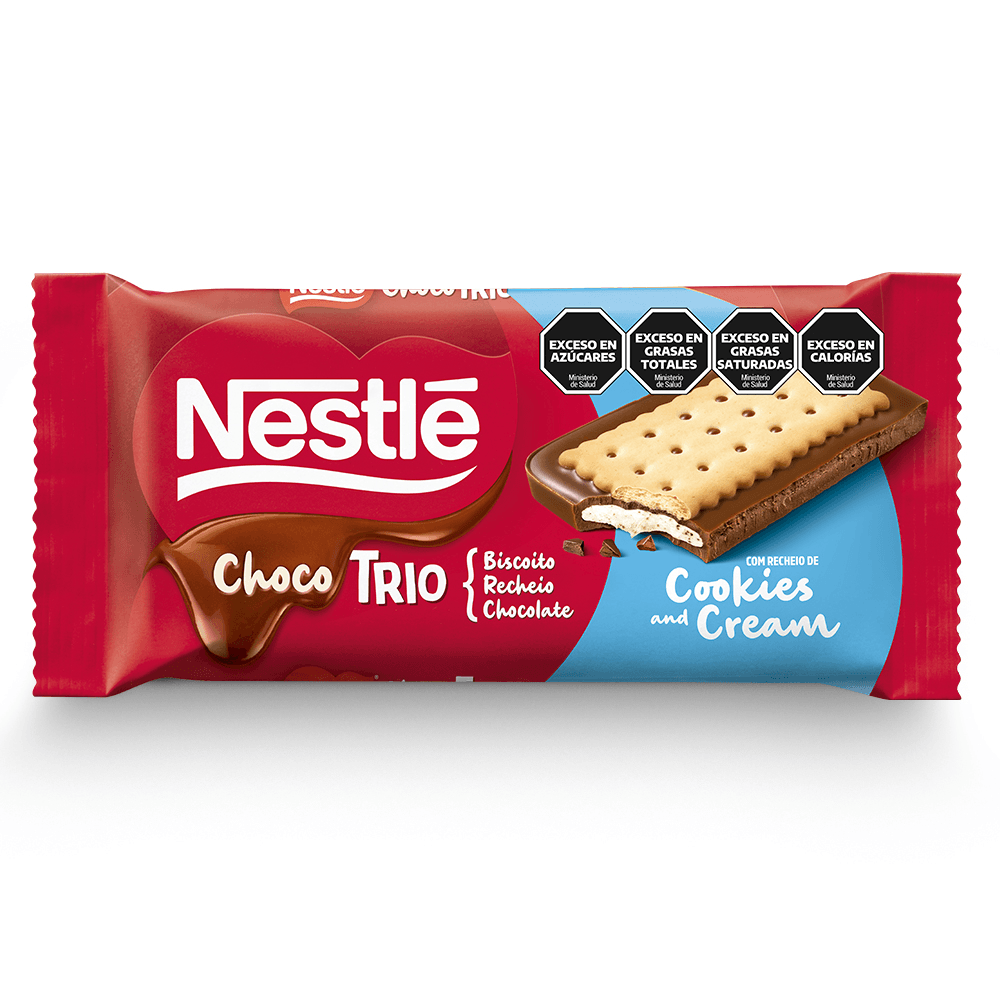 GALLETA CHOCOTRIO NESTLE COOKIES AND CREAM 90 GR