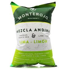 PAPAS MONTEROJO SABOR LIMA - LIMÓN 100 GR