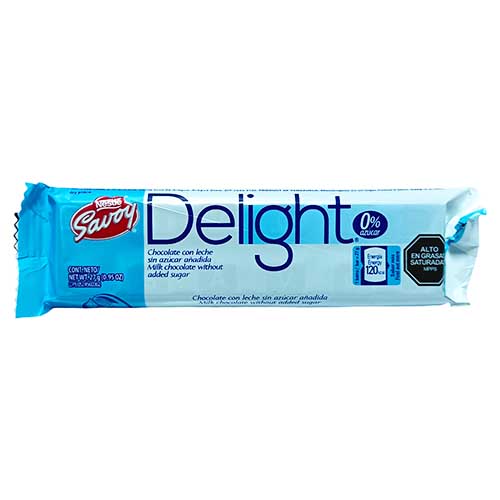 CHOCOLATE NESTLE DELIGHT 0% AZUCAR 27 GR