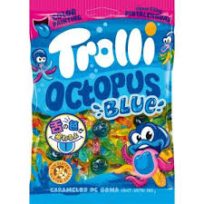 GOMITAS TROLLI OCTOPUS BLUE 100 GR