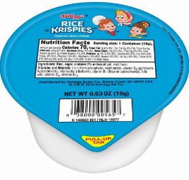 CEREAL KELLOGGS RICE KRISPIES 18 GR