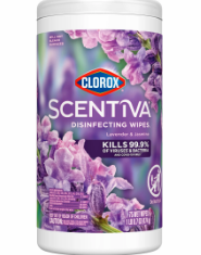 TOALLAS DESINFECTANTE CLOROX LAVENDER & JASMINE 75 WIPEA 474 GR