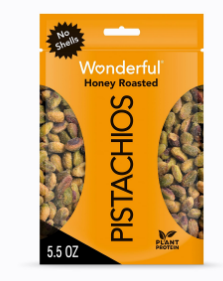 PISTACHOS WONDERFUL HONEY ROASTED 63 GR