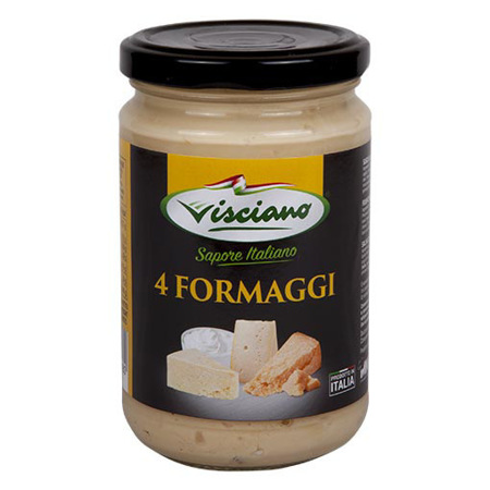 SALSA VISCIANO CUATRO QUESOS 280 GR
