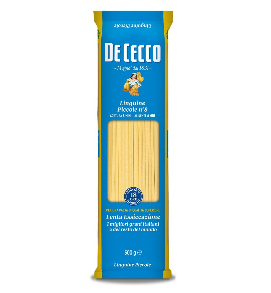 PASTA LARGA DE CECCO PASTA LINGUINE PICCOLE NO.8  500 GR