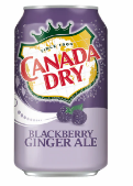 BEBIDA GASEOSA CANADA DRY GINGER ALE BLACKBERRY  335 ML