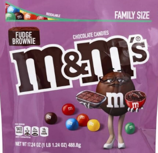 CHOCOLATE M&M FUDGE BROWNIE 963.9 GR