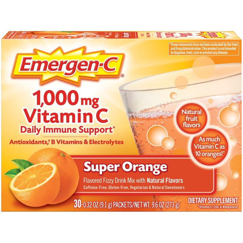 VITAMINA C EMERGEN-C 1000 SUPER ORANGE UNID