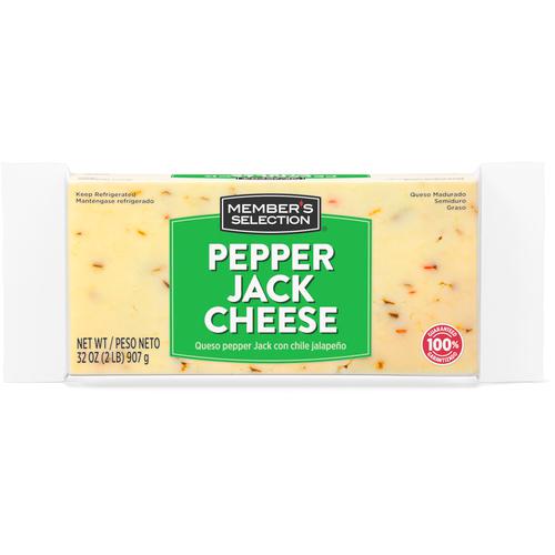 QUESO MEMBER´S MONTEREY JACK CHEESE WHIT JALAPENO PEPPERS 907 GR