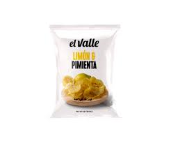 PAPAS EL VALLE SABOR LIMÓN & PIMIENTA 130 GR