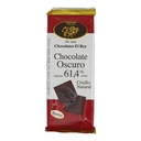 CHOCOLATE EL REY OSCURO CRIOLLO NATURAL 61,4% CACAO 80 GR 