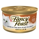 ALIMENTO PARA GATOS FANCY LIVER & CHICKEN FEAST IN GRAVY PATE 85 GR