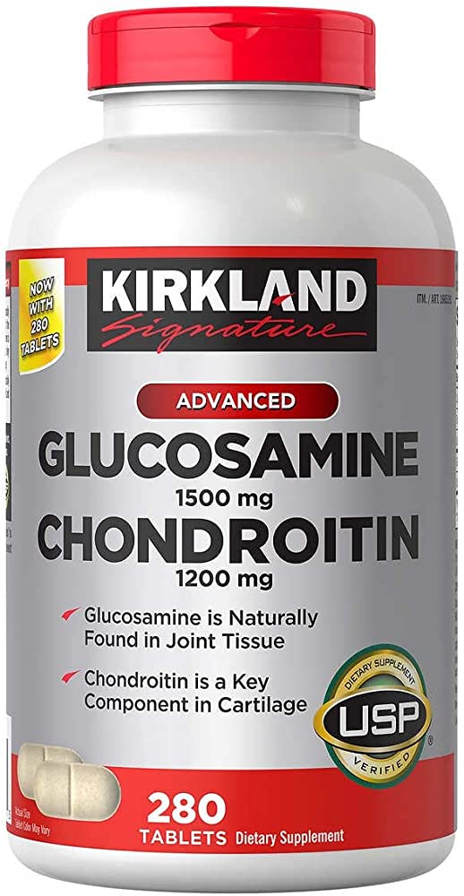 VITAMINA GLUCOSAMINE CHONDROITIN 220 TABLETS KIRKLAND Bodegón Actual