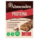BARRA PROTEICA EL ALMENDRO ALMENDRAS Y CHOCOLATE 70% 4 X 35 GR